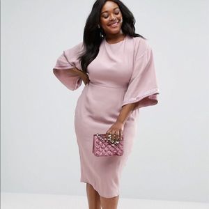ASOS Curve Embellished Kimono Midi Dress NWT